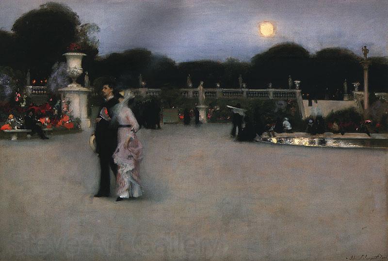 John Singer Sargent In the Luxembourg Gardens Norge oil painting art